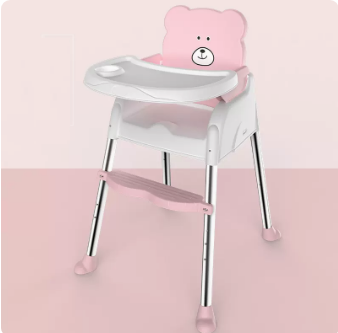 Popular baby dining chair (pink ordinary model [single-layer dinner plate])