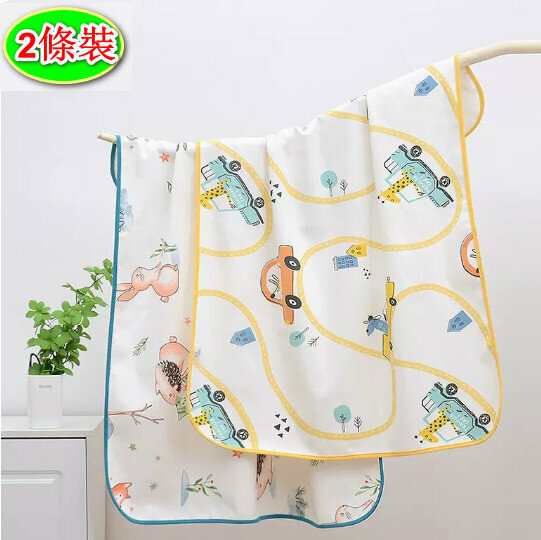 Popular style [2 pack] diaper pad [70*90cm winter fairy tale + car mobilization]