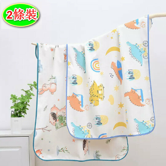 Popular style [2 pack] diaper pad [80*100cm winter fairy tale + dinosaur secret land]