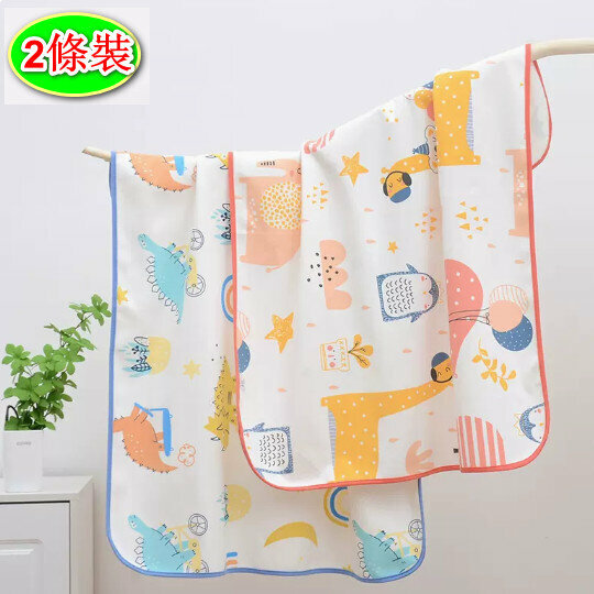Popular style [2 pack] diaper pad [80*100cm Dinosaur Secret + Jungle Party]