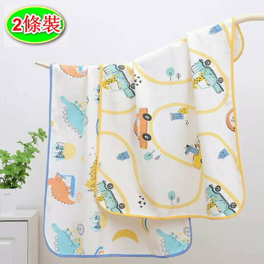 Popular style [2 pack] diaper pad [80*100cm dinosaur secret land + car mobilization]