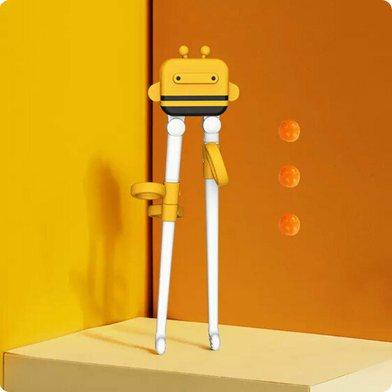Popular baby training chopsticks (warm yang yellow learning chopsticks)