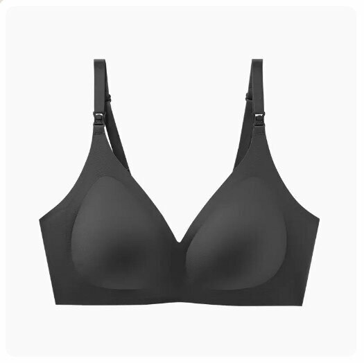Popular maternity nursing bra [black] (size: S-XL) (please contact customer service to confirm the delivery size after placing the order)