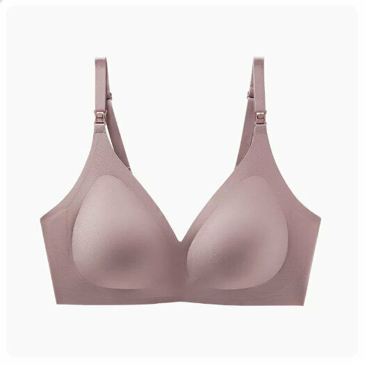 Popular maternity nursing bra underwear [Gray Coffee] (size: S-XL) (please contact customer service to confirm the delivery size after placing the order)