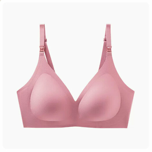 Popular maternity nursing bra bra [Plum Red] (size: S-XL) (please contact customer service to confirm the delivery size after placing the order)
