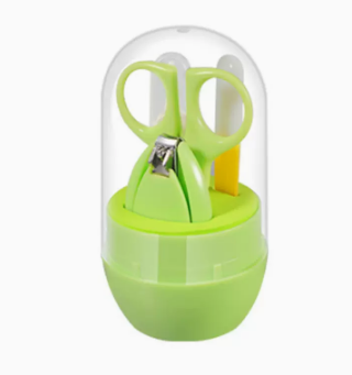 Hot style (set of 4) baby safety nail clipper set (03 green) (size: 11.5*6CM)