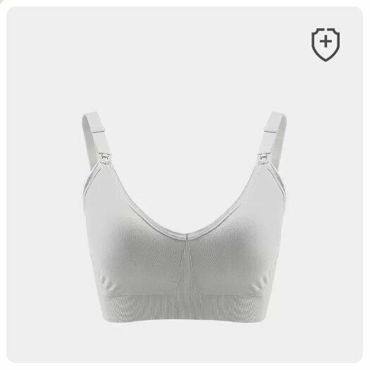 Popular pregnancy and postpartum nursing bra bra [Amber Gray] (size: S-XL) (please contact customer service to confirm the delivery size after placing an order)