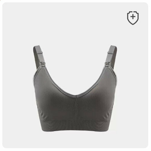 Popular pregnancy and postpartum nursing bra bra [grey] (size: S-XL) (please contact customer service to confirm the delivery size after placing an order)