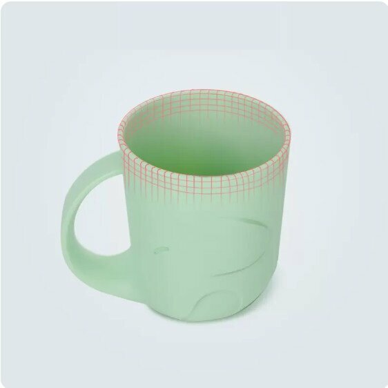 Popular children's water cup (green)