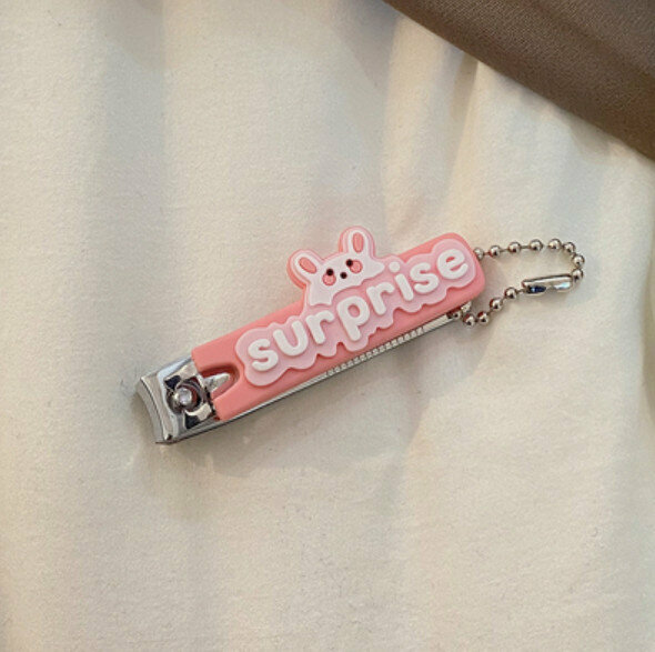 熱推家用便攜指甲剪（粉色surprise）