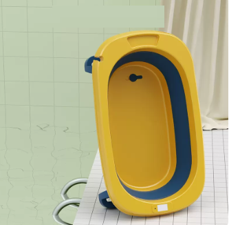 New baby bathtub ([Lemon Yellow] single bathtub)