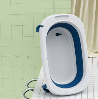 New baby bathtub ([Deep Sea Blue] single bathtub)