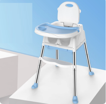 Hot recommended baby dining chair (blue standard model [double-layered dinner plate])