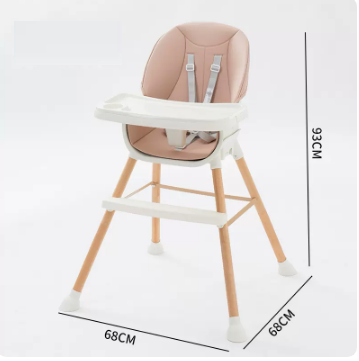 Hotly recommended baby dining chair ([imported beech wood] ivory white double-layer dinner plate with bean paste powder PU)