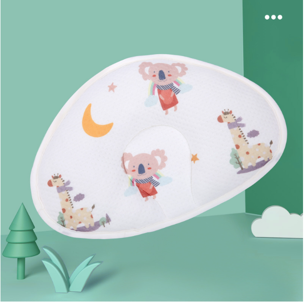 Hot recommended baby pillow baby shaped pillow breathable anti-head deflection (sloth bear-shaped pillow) (size: 37cm*26cm)
