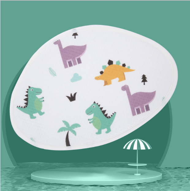 Hot recommended baby pillow, baby shaped pillow, breathable and anti-head deflection (Dinosaur Paradise) (size: 37cm*26cm)