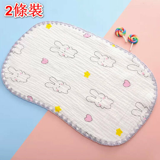 熱推【2條裝】嬰兒枕頭/平枕【小兔子-25*40cm【雲片枕】