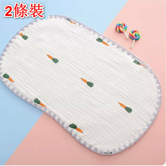 熱推【2條裝】嬰兒枕頭/平枕【胡蘿蔔-25*40cm【雲片枕】