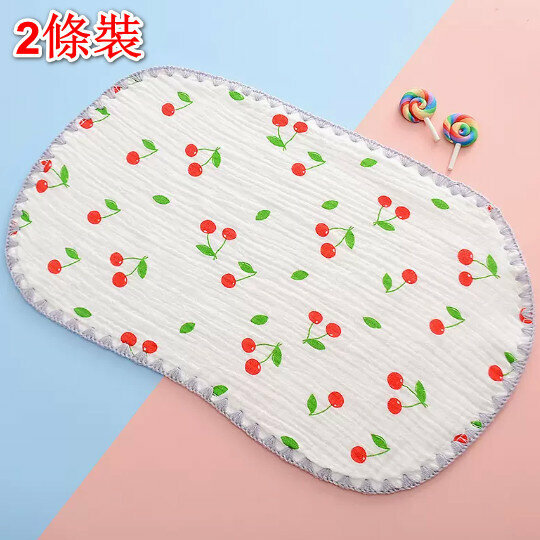 熱推【2條裝】嬰兒枕頭/平枕【紅櫻桃-25*40cm【雲片枕】