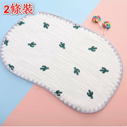 熱推【2條裝】嬰兒枕頭/平枕【仙人掌-25*40cm【雲片枕】