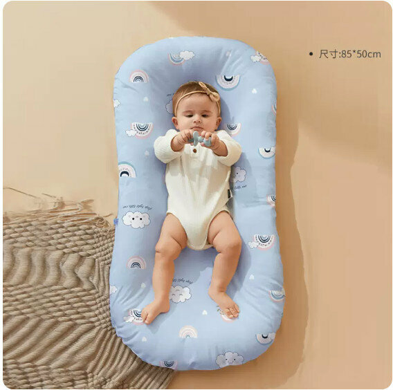 The popular uterine bionic bed [Class A pure cotton-Clear Sky Story (0-2 months) removable and washable]