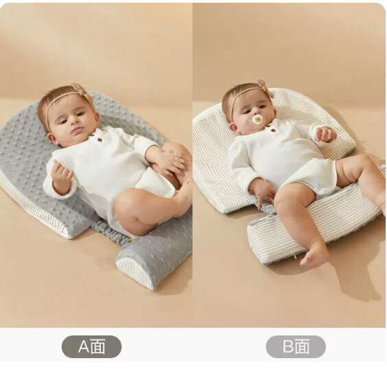 Popular anti-overflow milk choking mattress [white gray (double-sided breathable)]