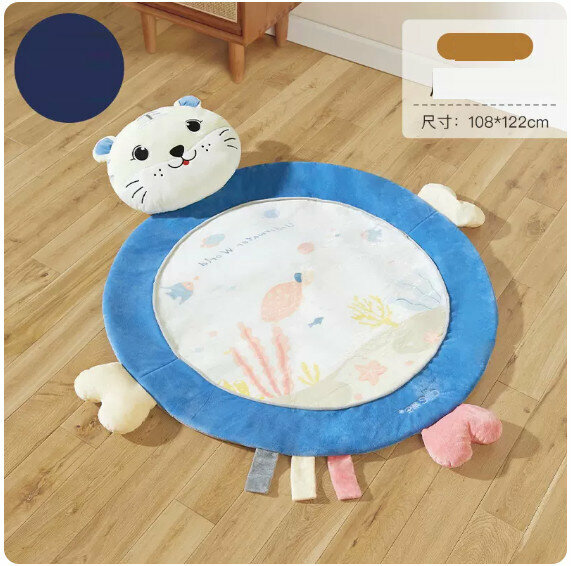 The most popular anti-fall and anti-slip floor mat [Neil White Tiger (basic model, anti-slip bottom)]