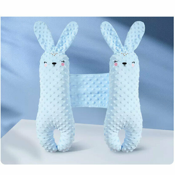 Popular rabbit comfort pillow [Nietzsche blue (2-piece set with high elastic cotton core)]