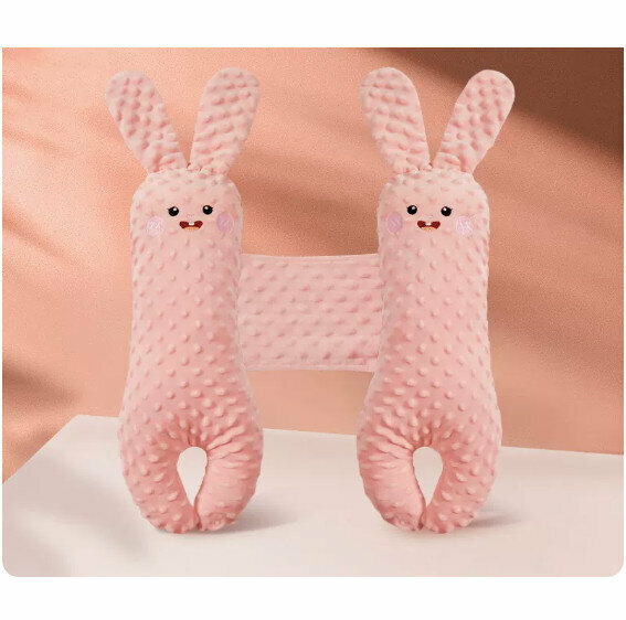 Popular Rabbit Soothing Pillow [Sherry Pink (2-piece set with high elastic cotton core)]