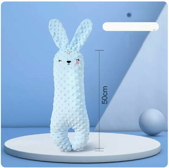Popular rabbit comfort pillow [Nietzsche blue (single pack with high elastic cotton core)]