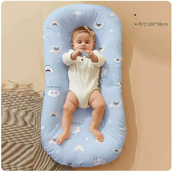 The popular uterine bionic bed [Class A pure cotton-Clear Sky Story (0-12 months) removable and washable]