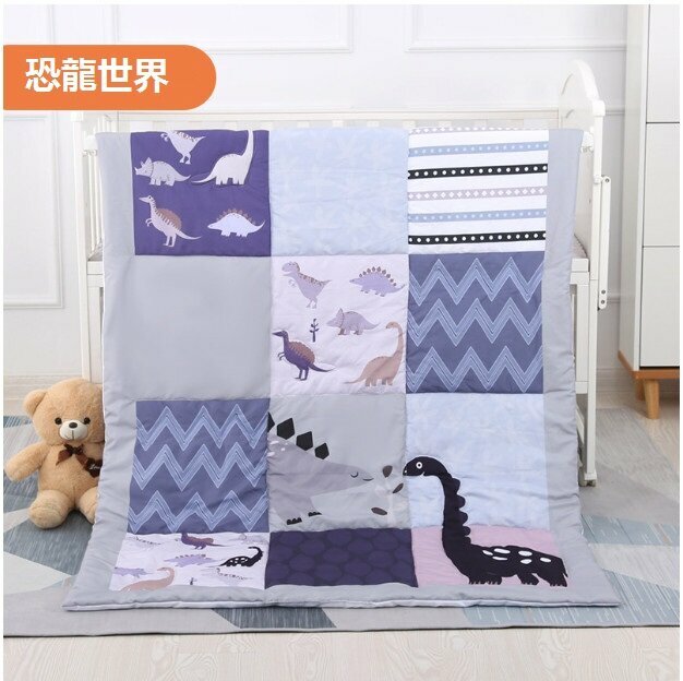 Popular nap blanket baby quilt 3D cartoon baby quilt (Dinosaur World size: 150*110cm)