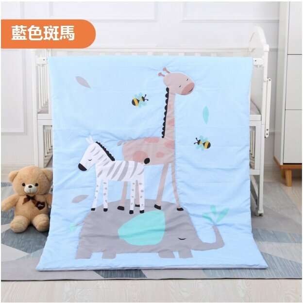 Popular nap blanket baby quilt 3D cartoon baby quilt (blue zebra size: 150*110cm)