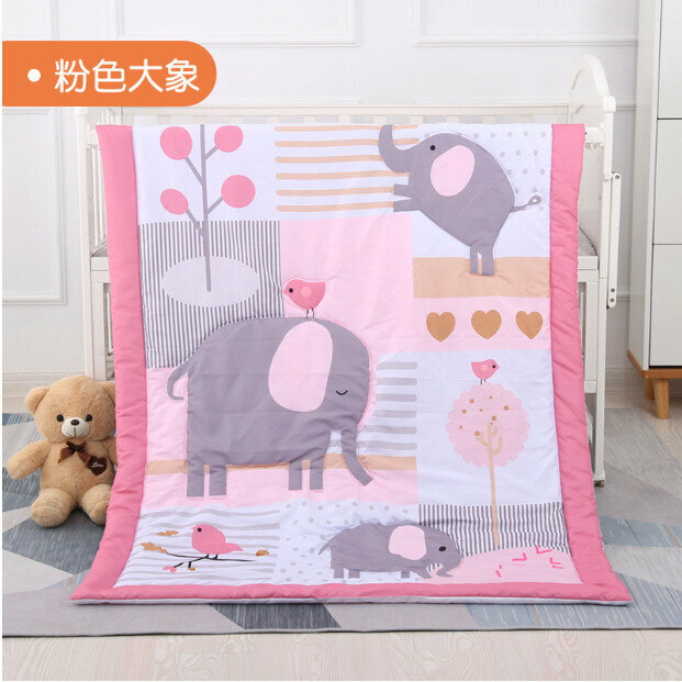 Popular nap blanket baby quilt 3D cartoon baby quilt (pink elephant size: 150*110cm)