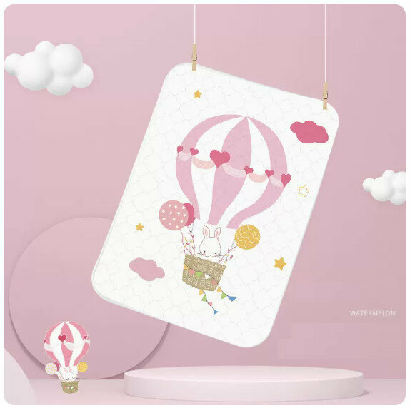 Popular baby waterproof diaper pad [150*200cm] [Fantasy Balloon Powder]