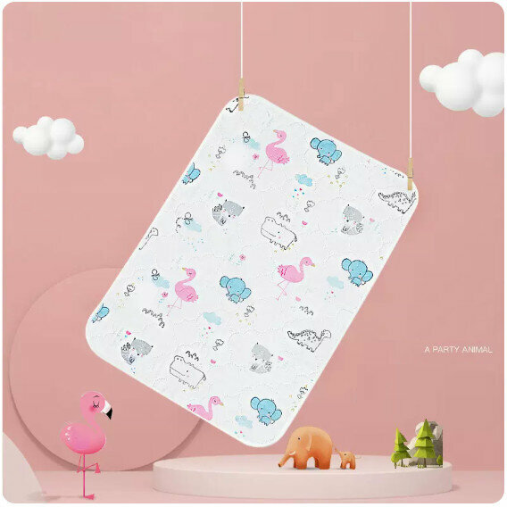 Popular baby waterproof diaper pad [150*200cm] [Animal Party]