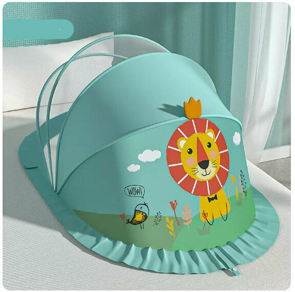Popular baby mosquito net [Lion-Blackout Model (Small Size)]