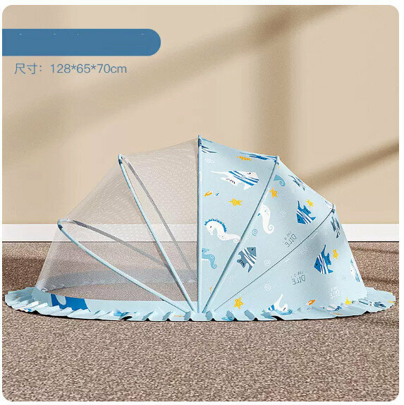 Popular baby mosquito net [Ocean-Blackout Style (Large Size)]