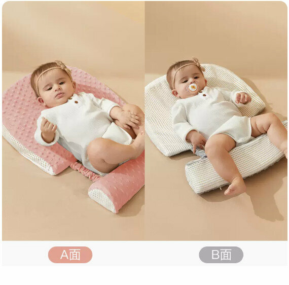 Popular anti-overflow milk choking mattress [white and pink (double-sided breathable)]