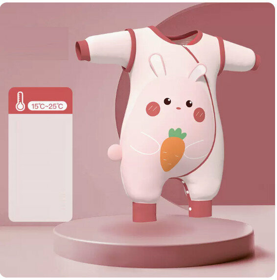 New baby sleeping bag [XL size (suitable for height 115-130cm)] [3D three-dimensional embroidery (15-25℃) Sophie Bunny]