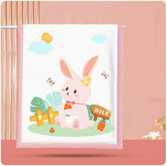 New baby spring and autumn blanket [velvet bunny 110*140cm (room temperature 0℃-25℃)]