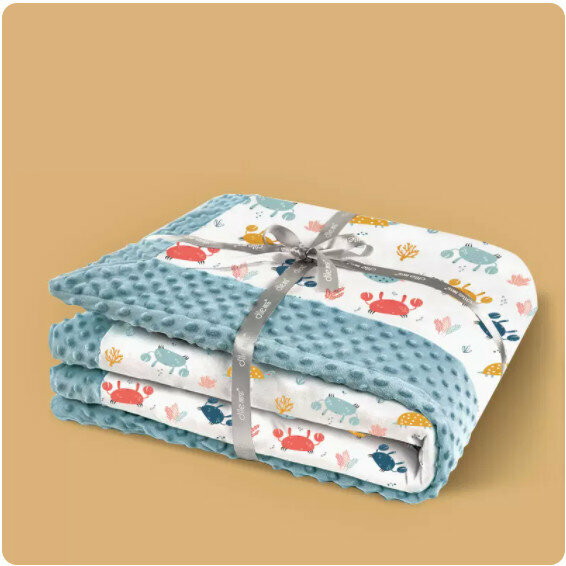 New baby spring and autumn blanket [Ocean 180*200cm (room temperature 10℃-25℃)]