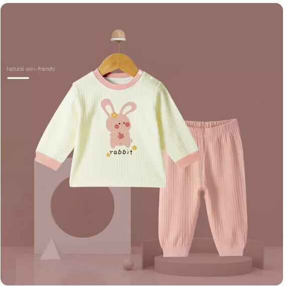New baby thermal underwear set [73cm] [Mary Rabbit]