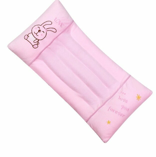 New cotton children's pillow with pearl cotton pillow core (blue crystal velvet pillow + pearl cotton bladder) (size: 60cm*30cm)