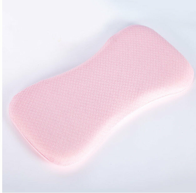 New baby pillow newborn child latex pillow baby memory pillow slow rebound (pink) size: 48cm*26cm)