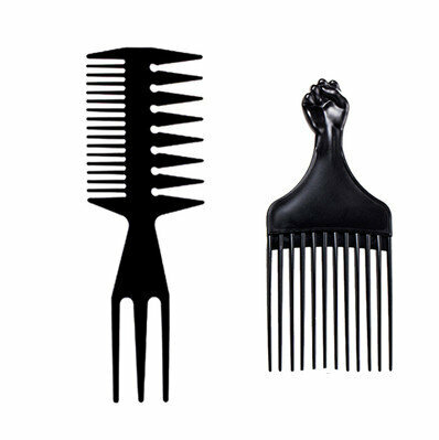 New curved large curved comb for fluffy curly hair comb (specifications: junior comb + fist comb)