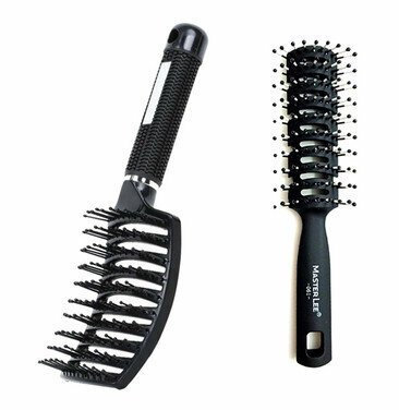 Hot selling curved large curved comb fluffy curly hair comb (specifications: large curved comb + high quality rib comb)