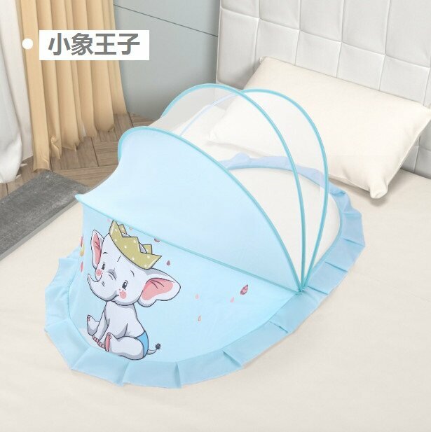 Hot selling crib mosquito net to prevent strong light and mosquitoes (Little Elephant Prince, medium size: 115*60*65)