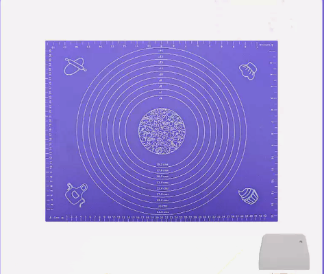 熱賣耐高溫矽膠多用墊及切面刀（紫色）（規格：長50CM*寬40CM）