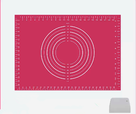 熱賣耐高溫矽膠多用墊及切面刀（加厚粉色）（規格：長65CM*寬45CM）